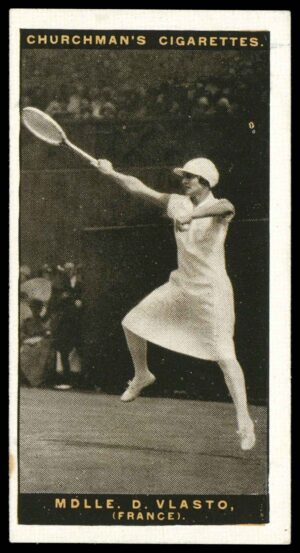 Churchman - 'Lawn Tennis' (1928) - Mlle. Didi Vlasto