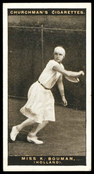 Churchman - 'Lawn Tennis' (1928) - Miss K. Bouman