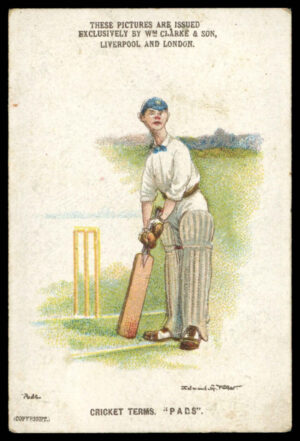 Clarke - 'Cricket Terms' (c1900) - Pads