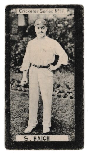 Clarke (Wm) - 'Cricketer Series' (1901) - Card #17 - S. Haigh (Yorkshire) Clarke (Wm) - 'Cricketer Series' (1901) - Card #17 - S. Haigh (Yorkshire)