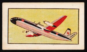 Clevedon Confectionery - 'Famous International Aircraft' (1963) - Card #26 - Vickers Vanguard Clevedon Confectionery - 'Famous International Aircraft' (1963) - Card #26 - Vickers Vanguard