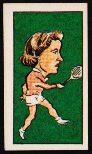 Clevedon Confectionery - 'International Sporting Stars' (1960) - Card #17 - Amgela Mortimer Clevedon Confectionery - 'International Sporting Stars' (1960) - Card #17 - Amgela Mortimer