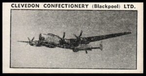 Clevedon Confectionery - 'British Aircraft (Single Line)' - Card #13 - Avro Lincoln Clevedon Confectionery - 'British Aircraft (Single Line)' - Card #13 - Avro Lincoln