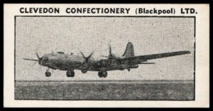 Clevedon Confectionery - 'British Aircraft (Single Line)' - Card #21 - Boeing Washington Clevedon Confectionery - 'British Aircraft (Single Line)' - Card #21 - Boeing Washington