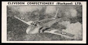 Clevedon Confectionery - 'British Aircraft (Single Line)' - Card #25 - Hunting Percival Jet Provost Clevedon Confectionery - 'British Aircraft (Single Line)' - Card #25 - Hunting Percival Jet Provost