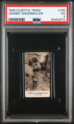 Cloetta - 'Sportsmen' (1933) - Johnny Weismuller (U.S.A.) **PSA3**