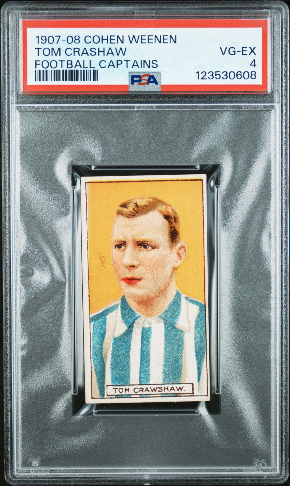 Cohen Weenen - 'Football Captains 1907-8' (1907) - T. Crawshaw (Sheffield Wednesday) **PSA4** Cohen Weenen - 'Football Captains 1907-8' (1907) - T. Crawshaw (Sheffield Wednesday) **PSA4**