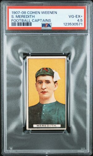 Cohen Weenen - 'Football Captains 1907-8' (1907) - S. Meredith (Leyton) **PSA4.5**