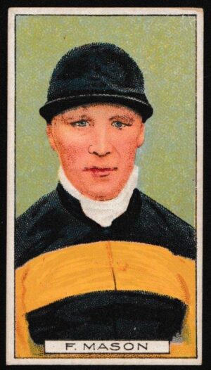 Cohen Weenen - 'Owners Jockeys Footballers Cricketers (S2)' (c1906) - F. Mason (Blue Helmet)