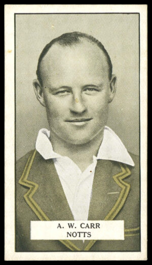 Cohen Weenen - 'Cricketers' (1926) - A.W. Carr (Notts) Cohen Weenen - 'Cricketers' (1926) - A.W. Carr (Notts)