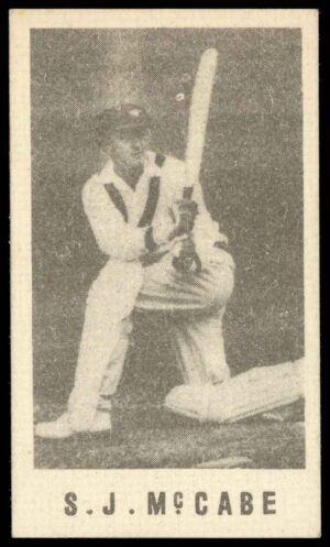Coles Stores - 'Cricketers (No Frame)'  Stan McCabe (New South Wales) (1946)