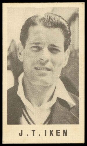 Coles Stores - 'Cricketers (No Frame)' (1946) - Jack Ikin (Lancs)