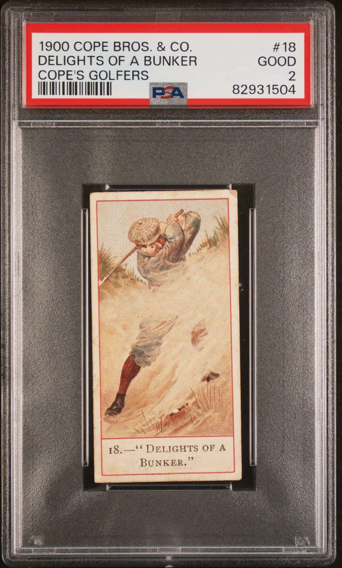Cope - Cope's Golfers 'Delights of a bunker' **PSA2** (1900) Cope - Cope's Golfers 'Delights of a bunker' **PSA2** (1900)