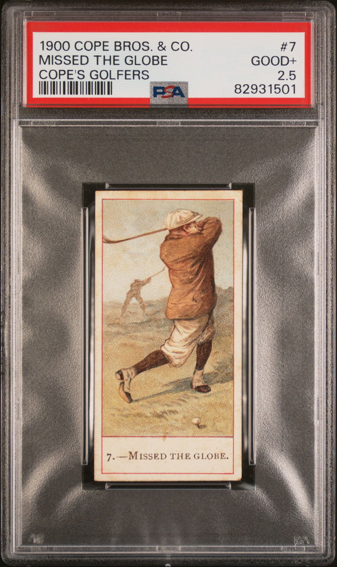 Cope - Cope's Golfers 'Missed the Globe' **PSA2.5** (1900) Cope - Cope's Golfers 'Missed the Globe' **PSA2.5** (1900)