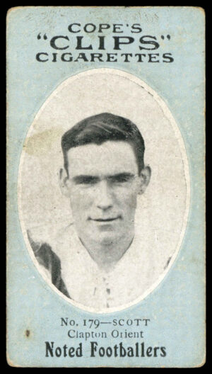 Cope - 'Noted Footballers (282)' (c1910) - Scott (Clapton Orient) Cope - 'Noted Footballers (282)' (c1910) - Scott (Clapton Orient)