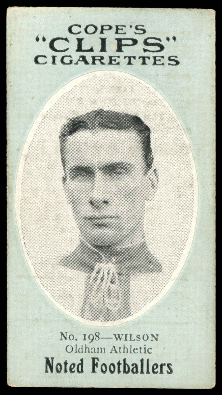 Cope - 'Noted Footballers (282)' (c1910) - Wilson (Oldham Athletic) Cope - 'Noted Footballers (282)' (c1910) - Wilson (Oldham Athletic)