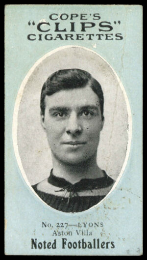 Cope - 'Noted Footballers (282)' (c1910) - Lyons (Aston Villa) Cope - 'Noted Footballers (282)' (c1910) - Lyons (Aston Villa)
