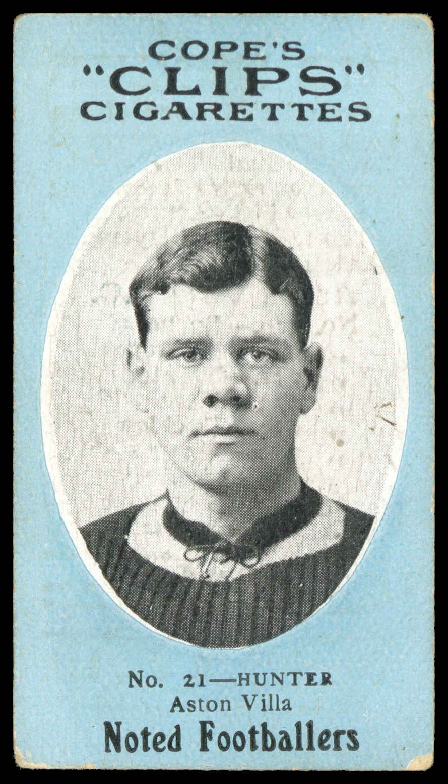 Cope - 'Noted Footballers (500)' Hunter (Aston Villa) (c1910) Cope - 'Noted Footballers (500)' Hunter (Aston Villa) (c1910)