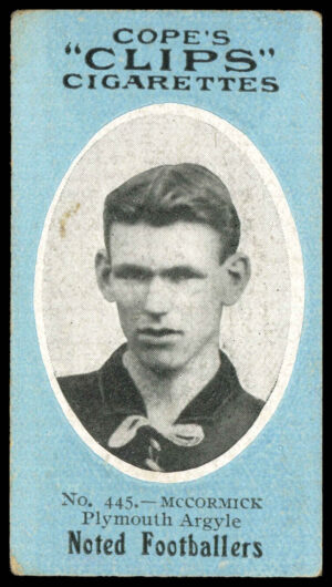 Cope - 'Noted Footballers (500)' (c1910) - McCormick (Plymouth Argyle) Cope - 'Noted Footballers (500)' (c1910) - McCormick (Plymouth Argyle)