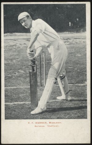 Real Photo - 'P F Warner Middlesex Cricket' (1904) - Unused Postcard
