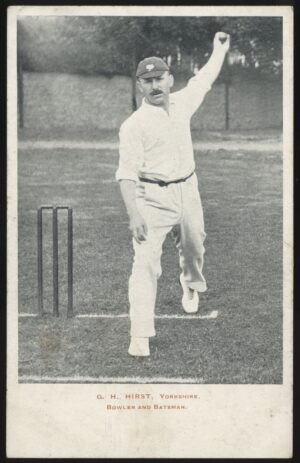 Real Photo - 'G H Hirst Yorkshire Cricket' (1904) - Unused Postcard