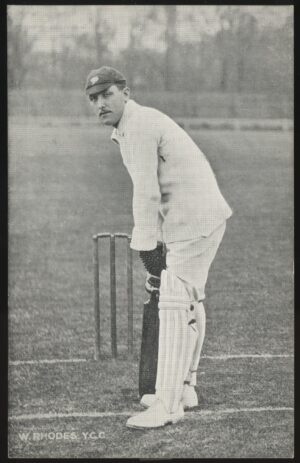 Real Photo - 'W Rhodes YCC Cricket' (C1900) - Unused Postcard