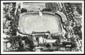 - 'Lords Cricket Ground London LGC 3' (c1955) - Unused Cricket Postcard