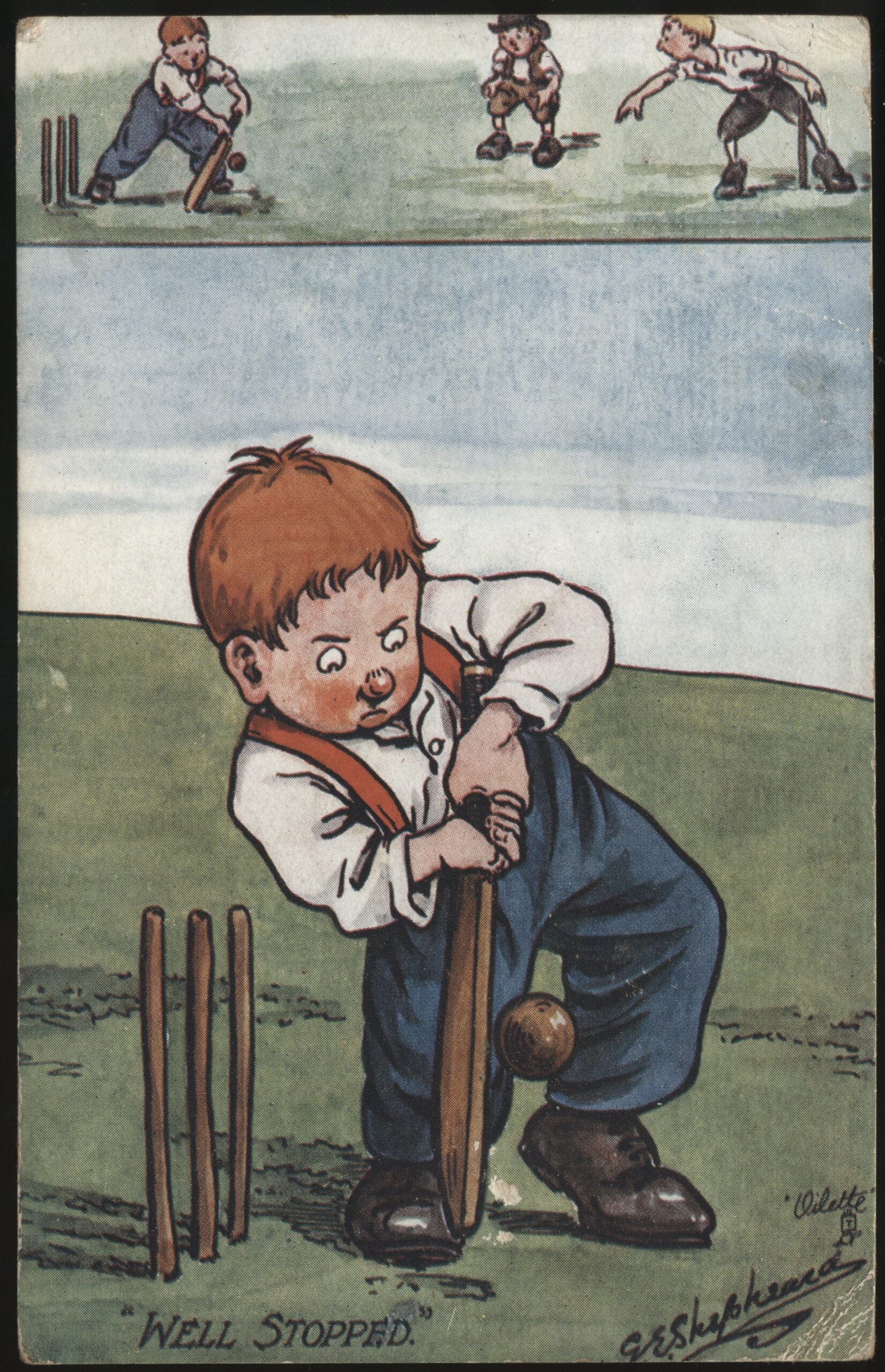 Tuck's - 'Well Stopped Vintage Cricket G E Shepeard' (c1908) - Used Cricket Postcard Tuck's - 'Well Stopped Vintage Cricket G E Shepeard' (c1908) - Used Cricket Postcard