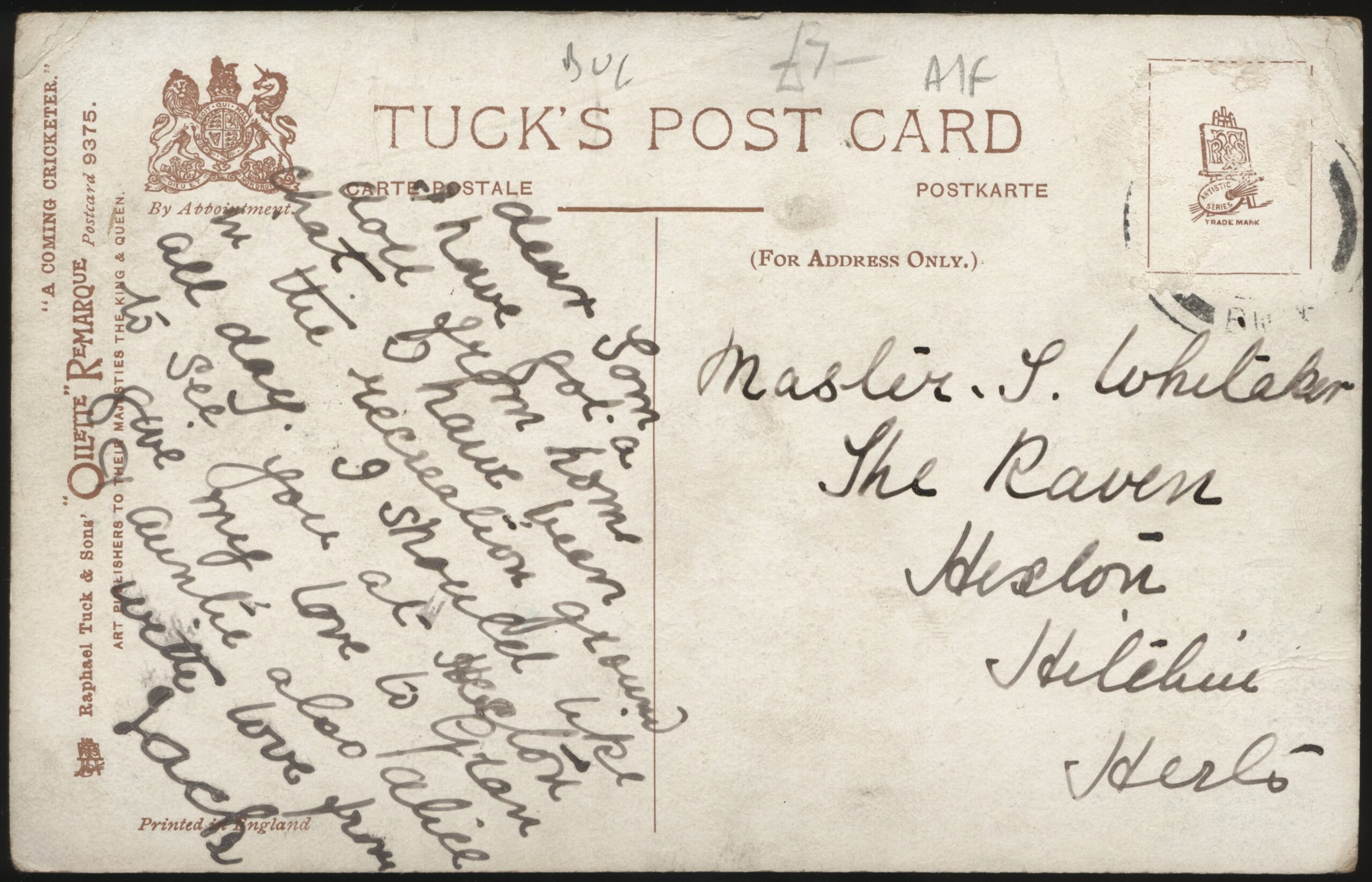 Tuck's - 'Well Stopped Vintage Cricket G E Shepeard' (c1908) - Used Cricket Postcard Tuck's - 'Well Stopped Vintage Cricket G E Shepeard' (c1908) - Used Cricket Postcard