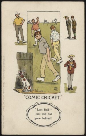 Misch & Stocks - 'The Comic Cricket Lost Ball' (c1907) - Unused Cricket Postcard