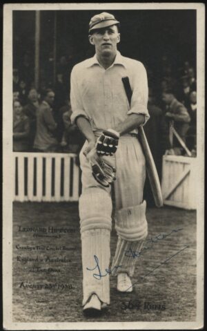 Walter Scott - 'Signed Len Hutton Creates a Test Cricket Record 364 Runs' (1938) - Unused Postcard