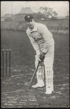T Bolland - 'Victor Trumper Batting' (1905) - Used Cricket Postcard