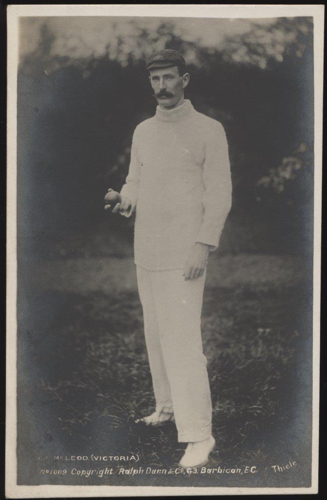 Thiele - 'C F McLeod (Victoria)' (c1905) - Unused Cricket Postcard Thiele - 'C F McLeod (Victoria)' (c1905) - Unused Cricket Postcard