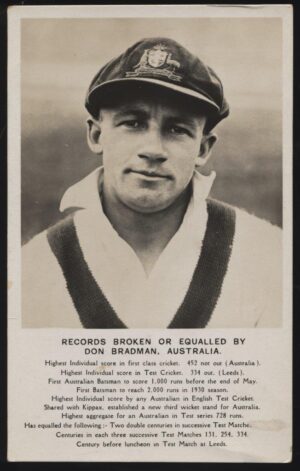 Barton - 'Don Bradman Records Postcard' (1948) - Unused Cricket Postcard Barton - 'Don Bradman Records Postcard' (1948) - Unused Cricket Postcard