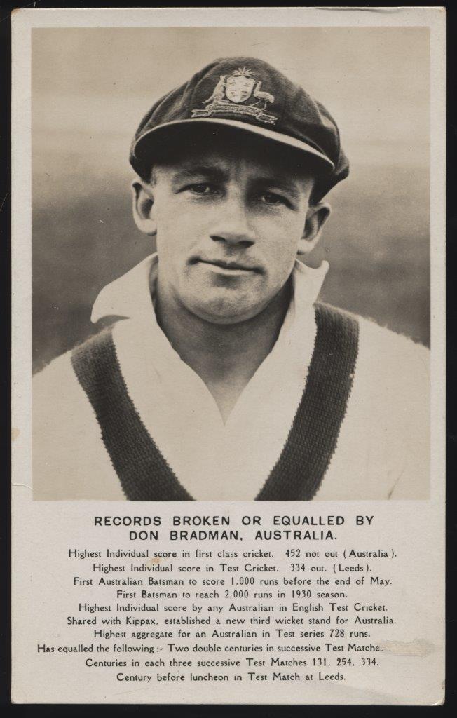 Barton - 'Don Bradman Records Postcard' (1948) - Unused Cricket Postcard Barton - 'Don Bradman Records Postcard' (1948) - Unused Cricket Postcard