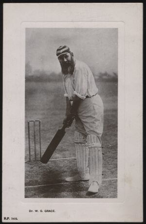 Rival Photo - 'Dr W G Grace at the Crease' (c1900s) - Unused Cricket Postcard Rival Photo - 'Dr W G Grace at the Crease' (c1900s) - Unused Cricket Postcard