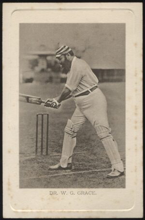 Wrench - 'Dr. W.G. Grace playing a cut shot' (c1900s) - Unused Cricket Postcard Wrench - 'Dr. W.G. Grace playing a cut shot' (c1900s) - Unused Cricket Postcard