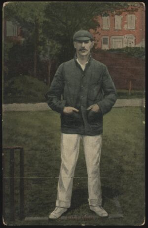 Colourised - 'A Fielder' (1909) - Unused Cricket Postcard