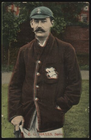 JB Siddall - 'E.G. Hayes Surrey' (1909) - Unused Cricket Postcard
