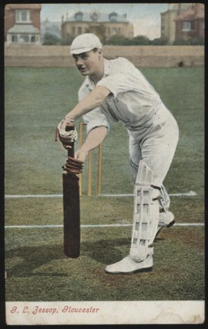 Hawkins - 'G.L. Jessop Gloucester' (1907) - Unused Cricket Postcard
