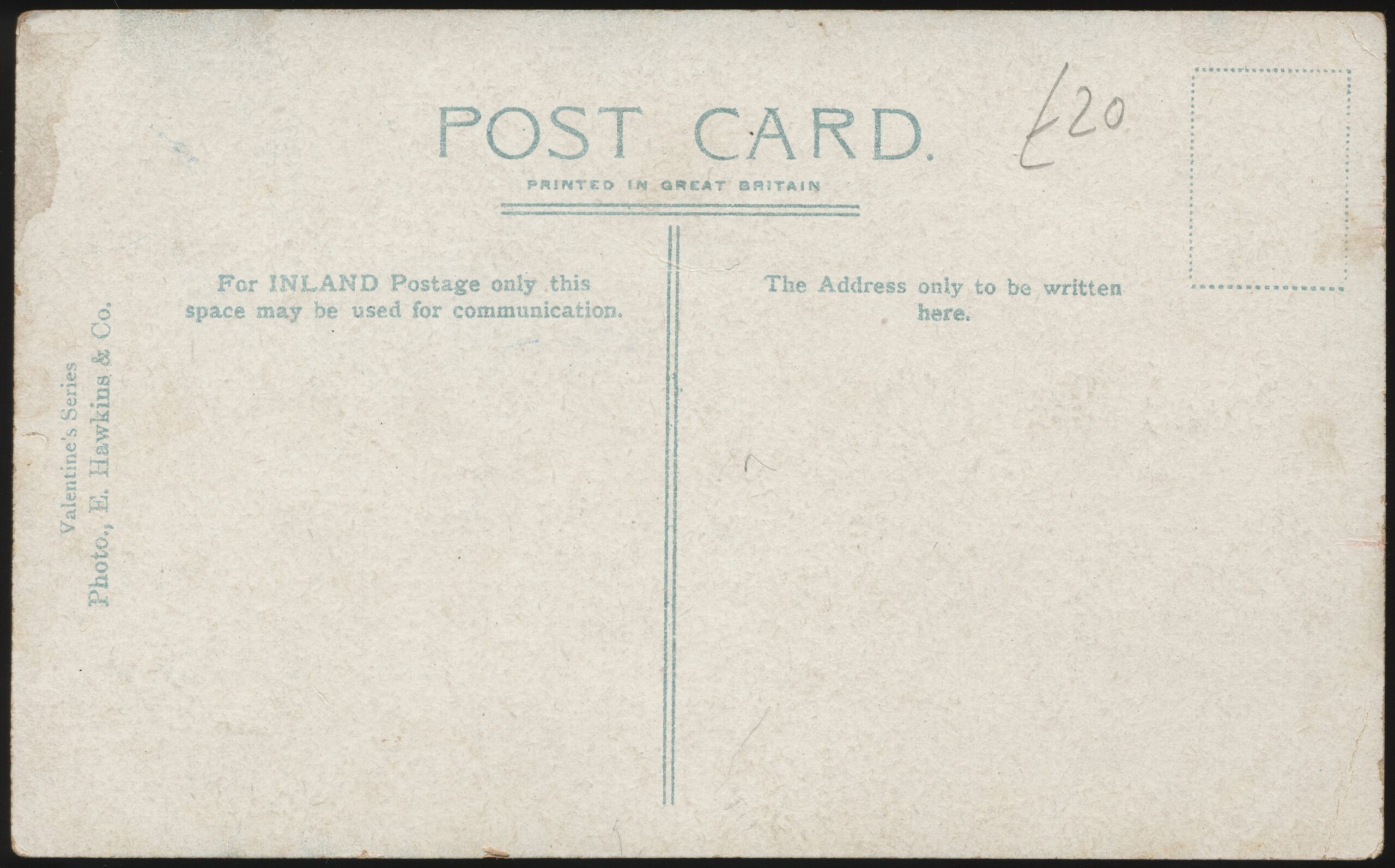 Hawkins - 'G.L. Jessop Gloucester' (1907) - Unused Cricket Postcard Hawkins - 'G.L. Jessop Gloucester' (1907) - Unused Cricket Postcard