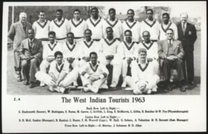 Real Photo - 'The West Indies Cricket Team England Tour ' (1963) - Unused Cricket Postcard