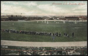 Valentines - 'Gloucester County Cricket Grounds Bristol' (c1910s) - Unused Cricket Postcard