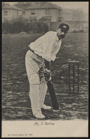 Wrench - 'Joe Darling at the Crease' (c1905) - Unused Cricket Postcard