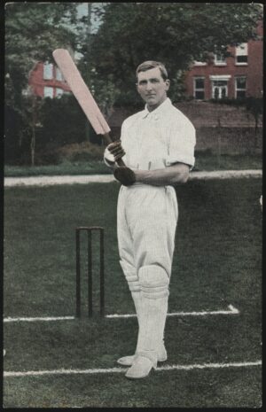 Valentines - 'CB Fry Sussex & England in Colour' (c1900's) - Unused Cricket Postcard
