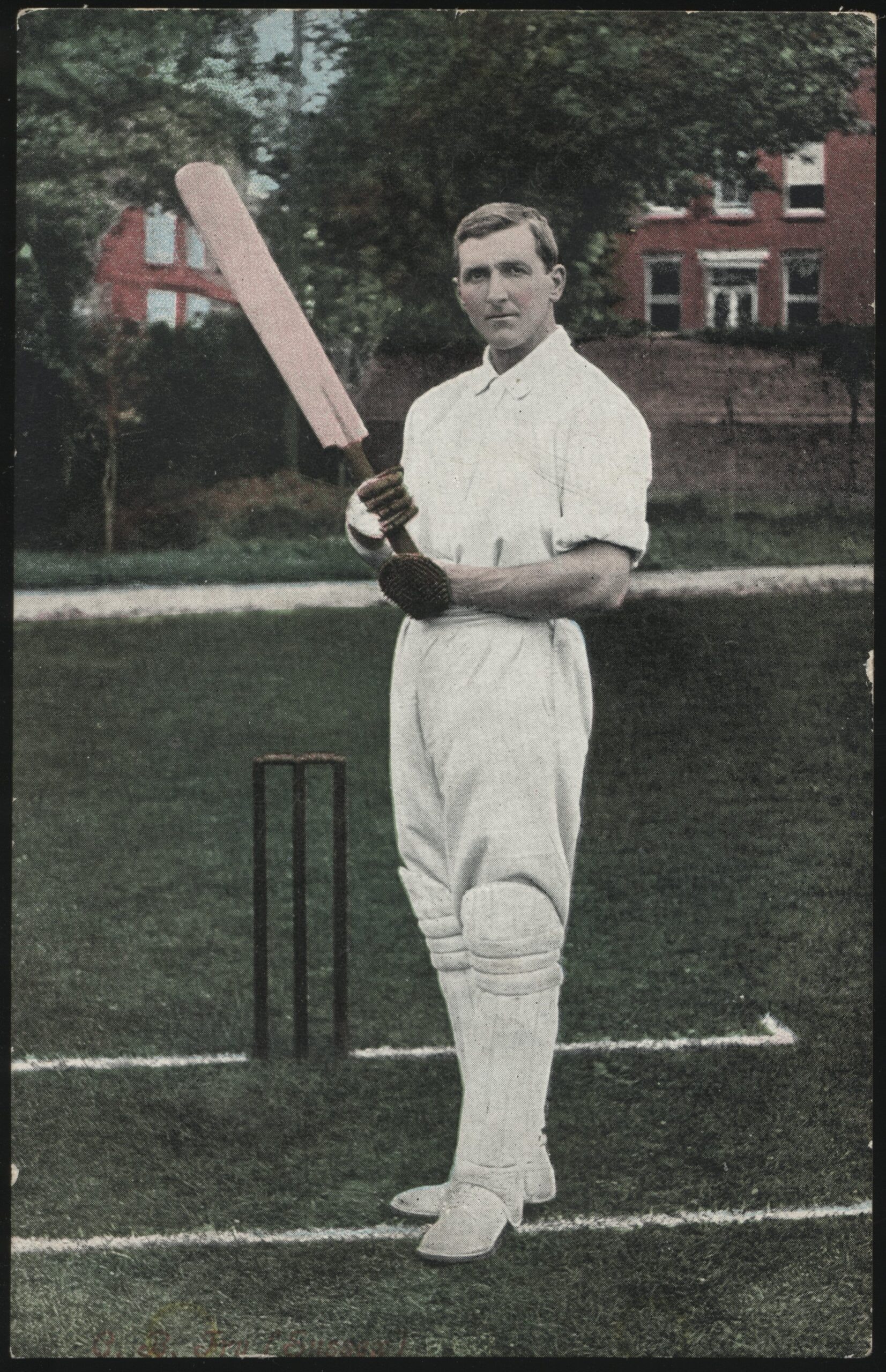 Valentines - 'CB Fry Sussex & England in Colour' (c1900's) - Unused Cricket Postcard Valentines - 'CB Fry Sussex & England in Colour' (c1900's) - Unused Cricket Postcard