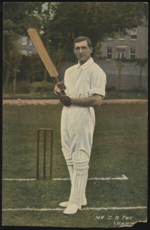 National Series - 'CB Fry Hampshire in Colour (Tear)' (c1900's) - Unused Cricket Postcard