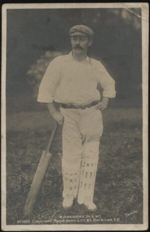 Thiele - 'S. Gregory (NSW)' (1905) - Used Cricket Postcard