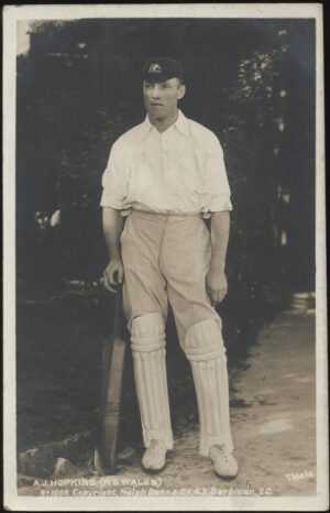 Thiele - 'A.J. Hopkins (NSW)' (1905) - Used Cricket Postcard