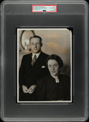 Bassano - 'Portrait of Mr & Mrs Don Bradman' (1938) - PSA Type I Auth Photo